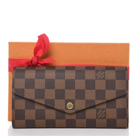 louis vuitton damier ebene sarah wallet|louis vuitton artsy damier ebene.